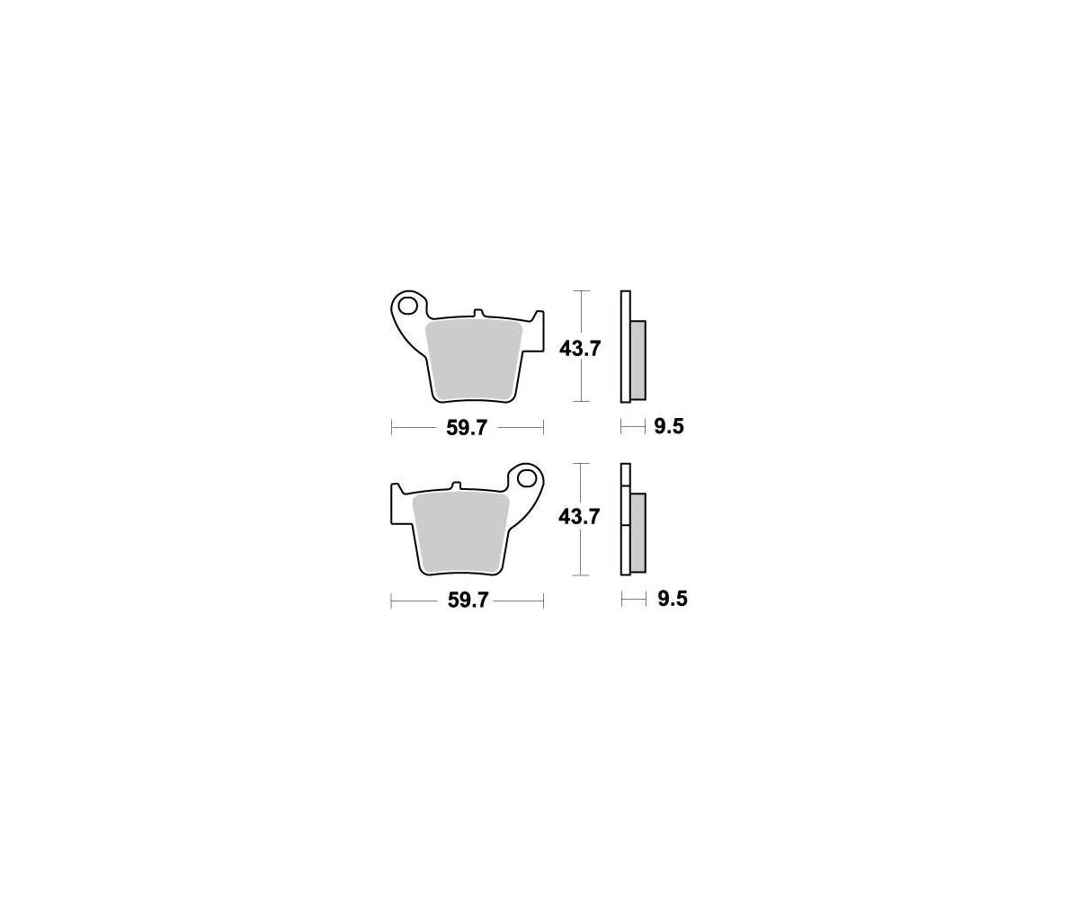 Motomaster bremseklodser til Off Road - Nitro