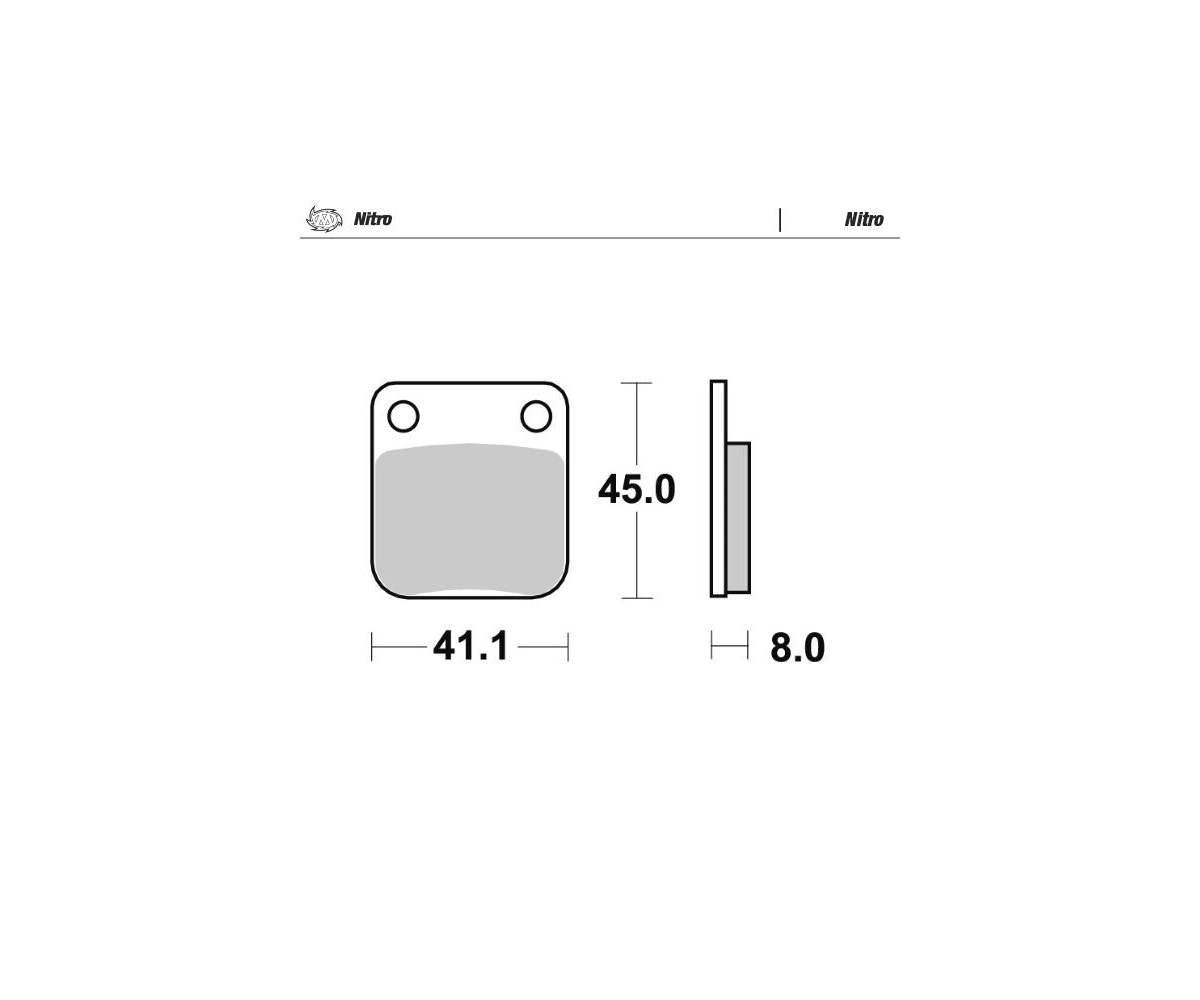 Motomaster bremseklodser til Off Road - Nitro