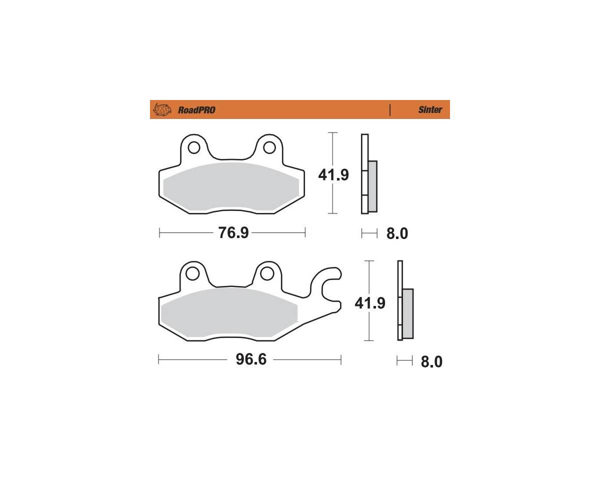 Bremseklodser til MC - Moto-Master Road Pro