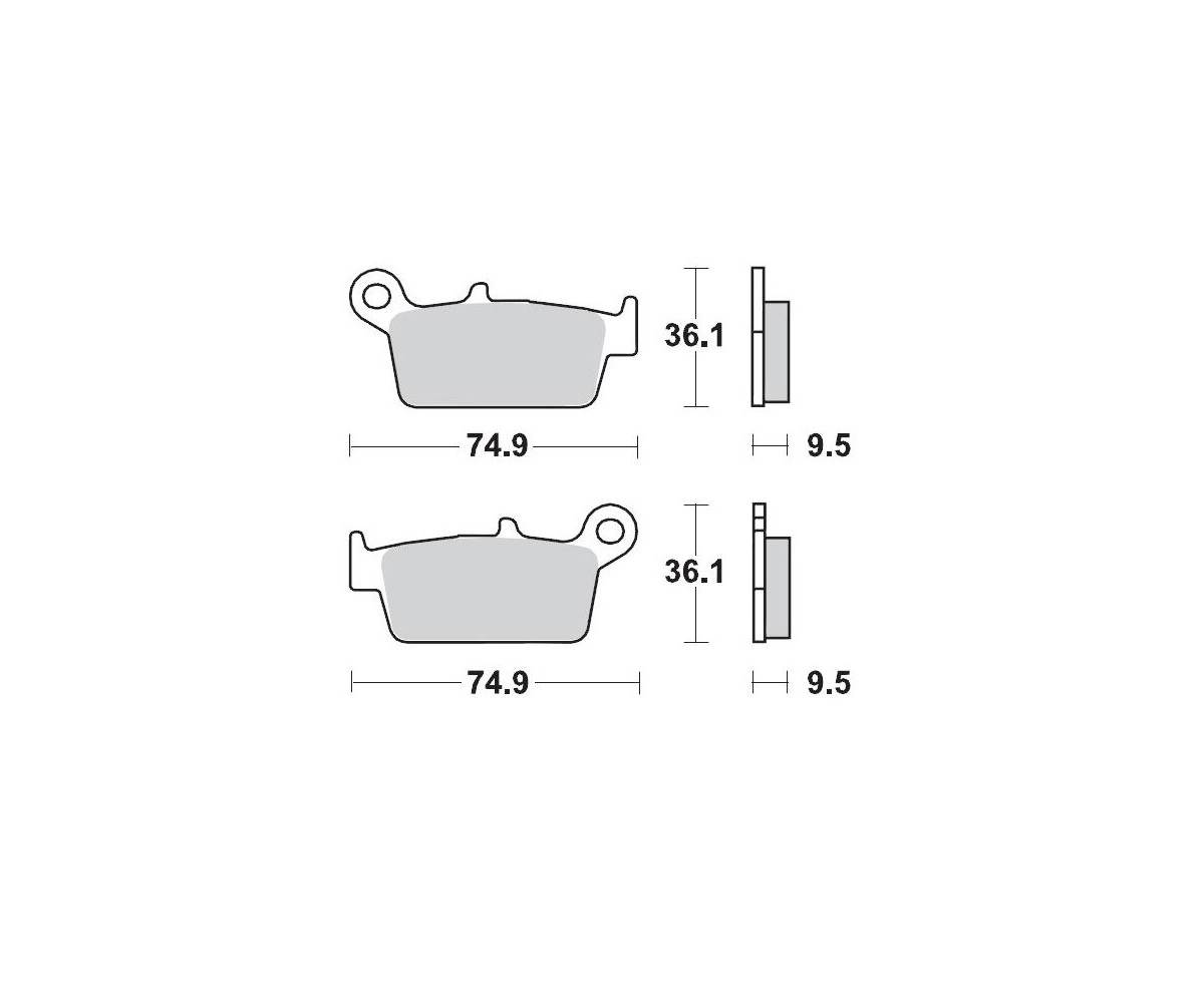 Motomaster bremseklodser til Off Road - Sinter Pro Racing