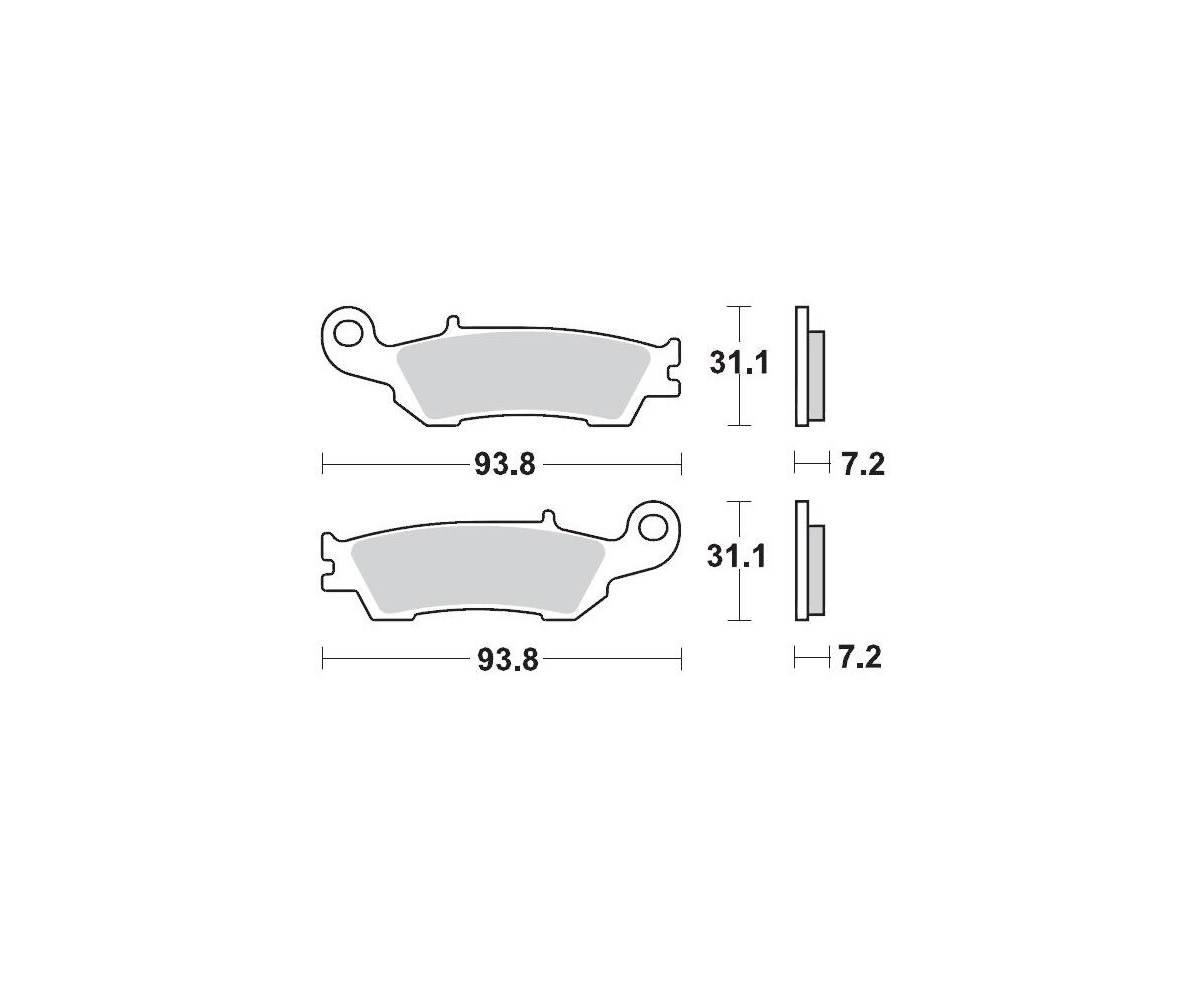 Motomaster bremseklodser til Off Road - Sinter Pro Racing