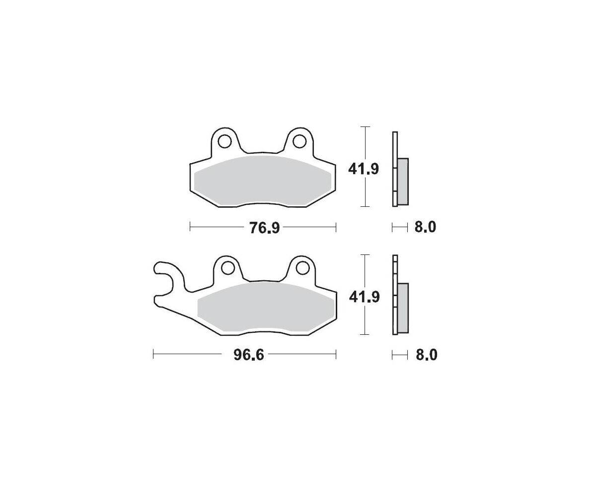 Motomaster bremseklodser til Off Road - Sinter Pro Racing