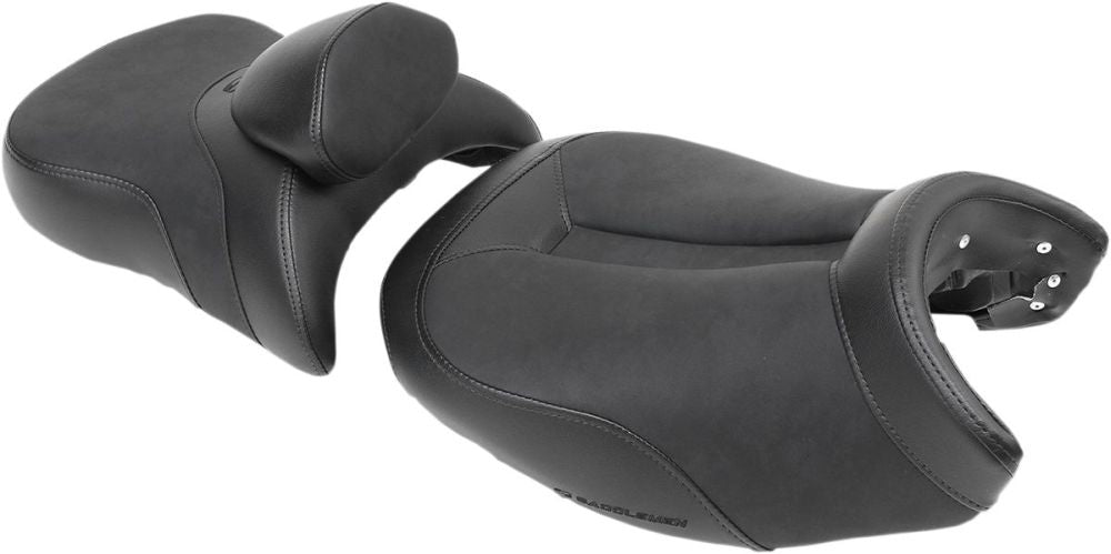 2-UP SEAT ADVENTURE TRACK LOW FRONT|REAR VINYL|SADDLEGEL™ BLACK