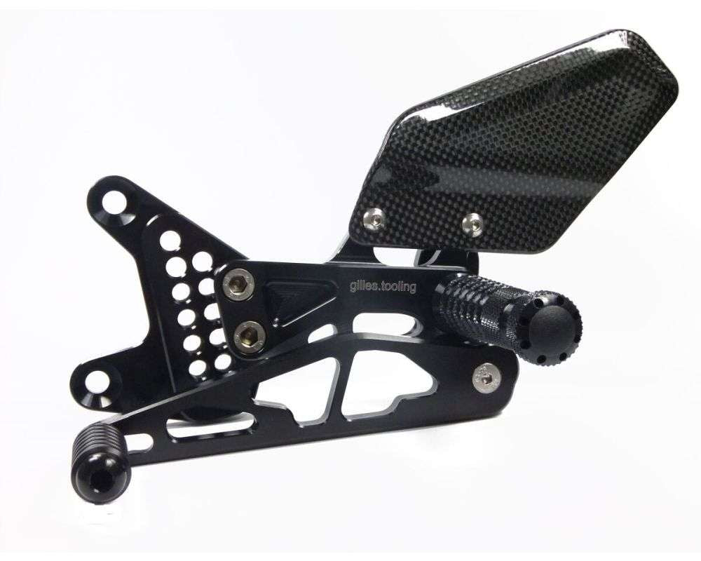 Gilles Tooling Rearset til Aprilia RSV1000 2004-2010 - AS31 sort