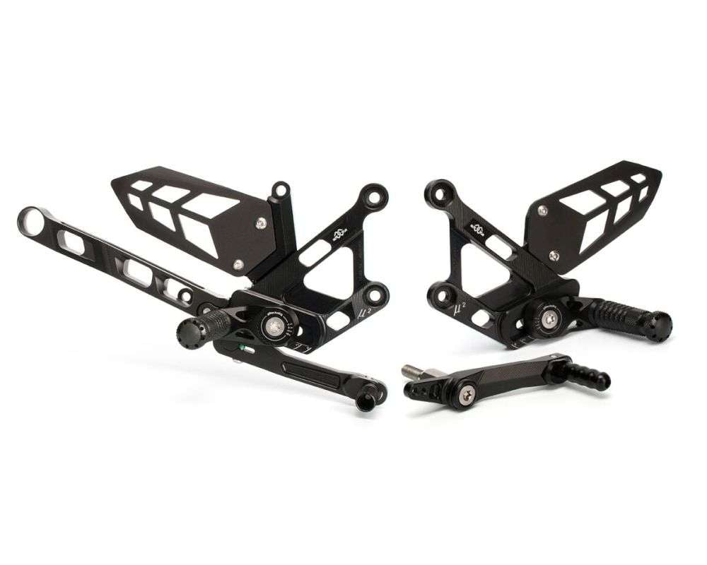 Gilles Tooling Rearset til Yamaha MT-10 2016-2020 - MUE2 sort