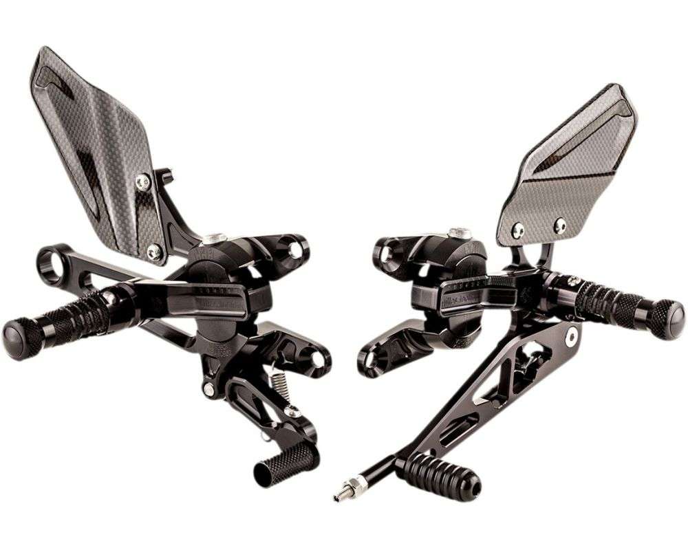 Gilles Tooling Rearset til Aprilia RSV4 16-20 + Tuono V4 18-20 - VCR sort