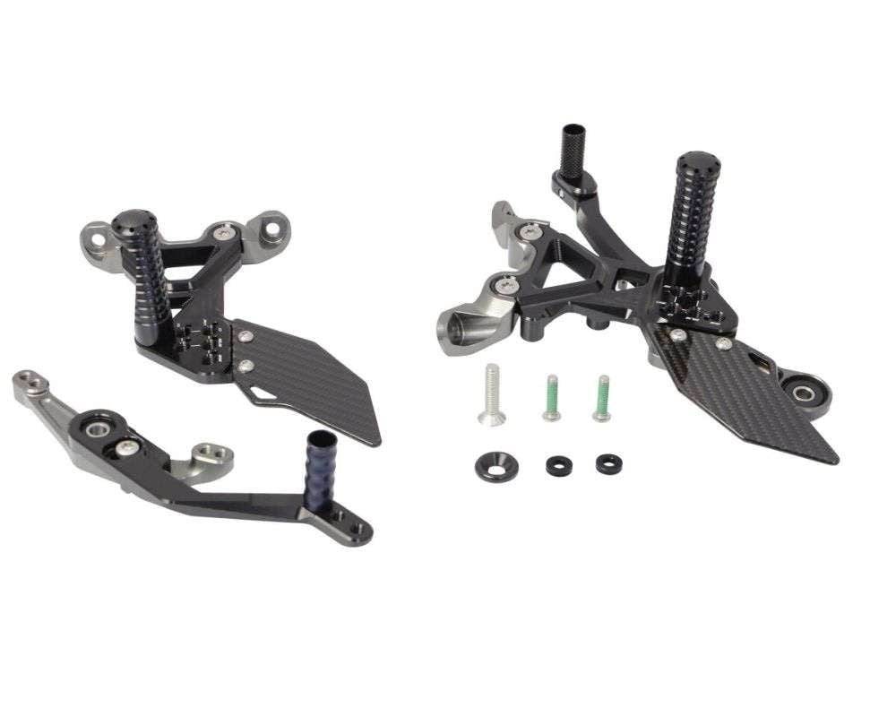 Gilles Tooling Rearset til BMW S1000RR 2019-2020 - FACTOR-X sort
