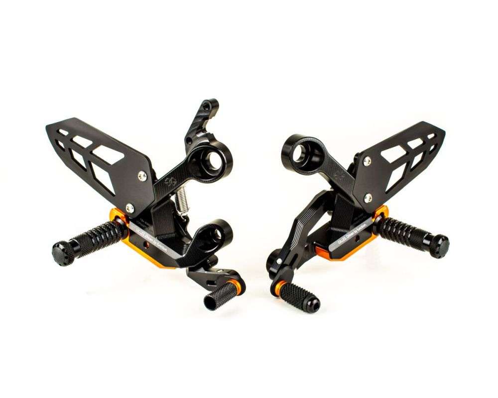 Gilles Tooling Rearset til KTM 790 Duke 2018-2020, VCR38GT2 sort