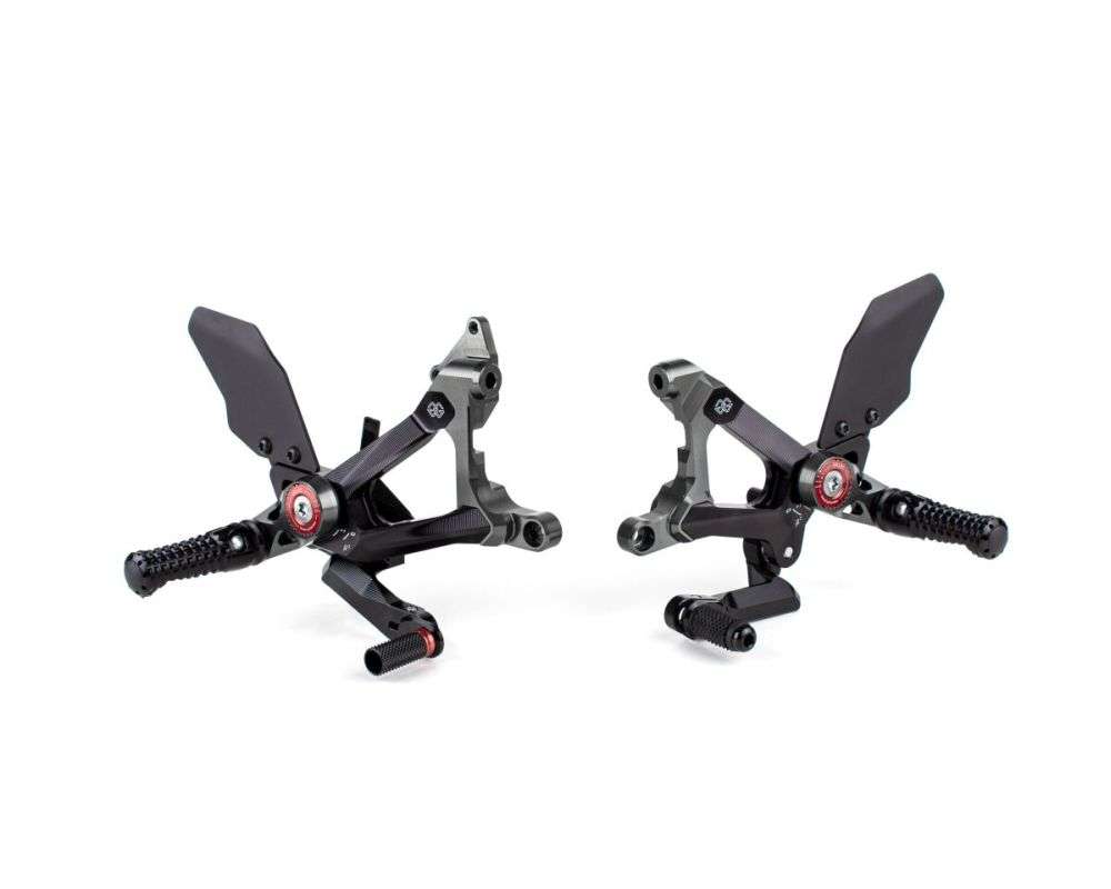 Gilles Tooling Rearset til Kawasaki ZX-6R 2013, MUE2 sort