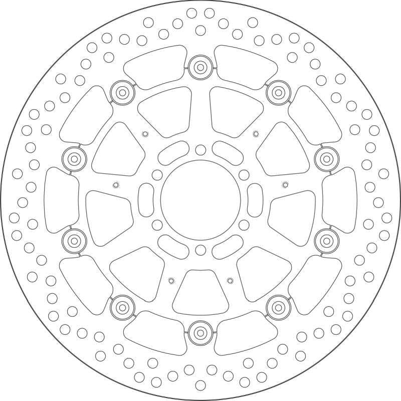 SBS Bremseskive flydende - rund til front