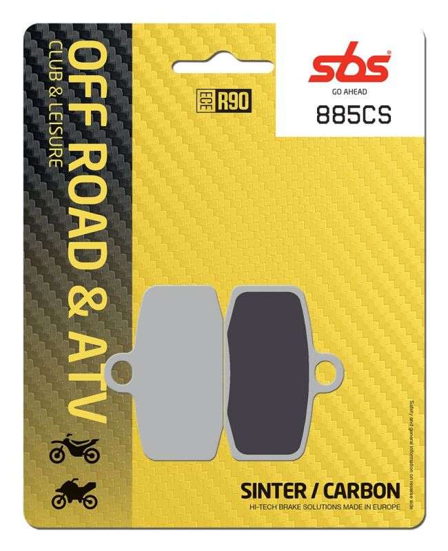 SBS 885CS bremseklodser - Sinter / Carbon (Off-road)