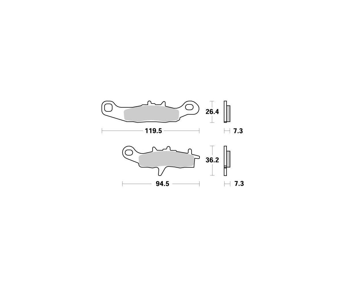 Motomaster bremseklodser til Off Road - Nitro