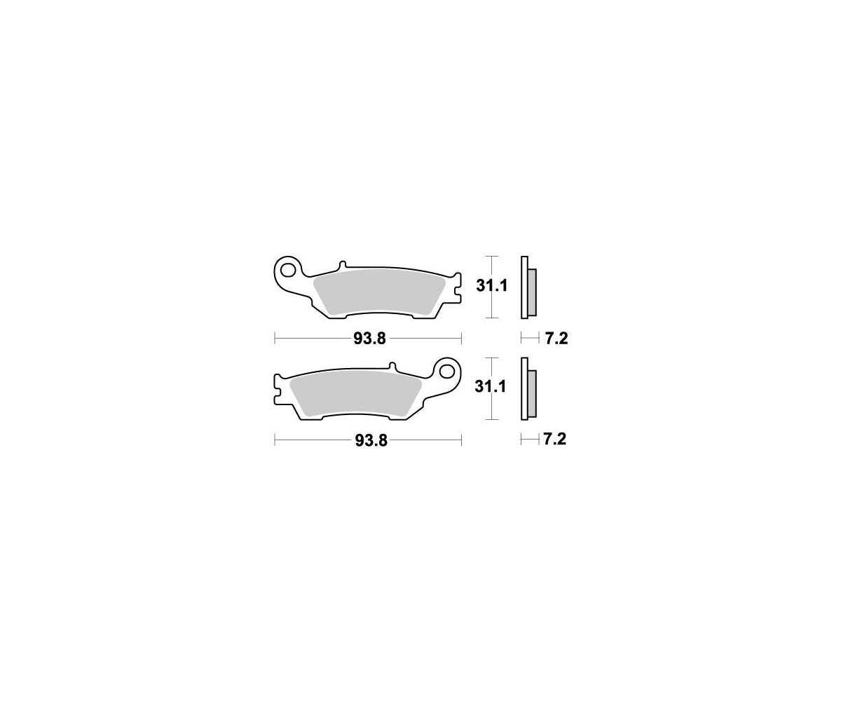 Motomaster bremseklodser til Off Road - Nitro