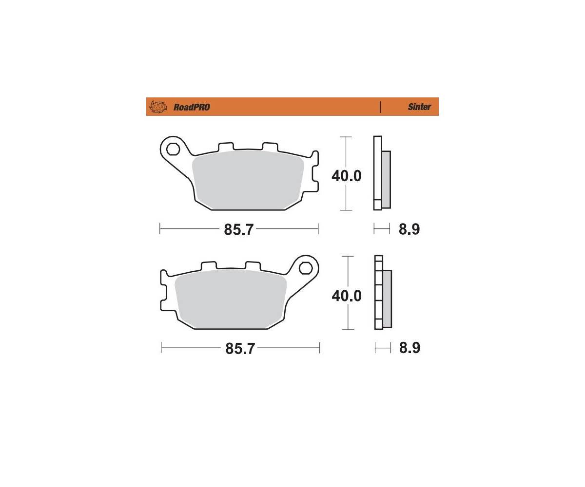 Bremseklodser til MC - Moto-Master Road Pro