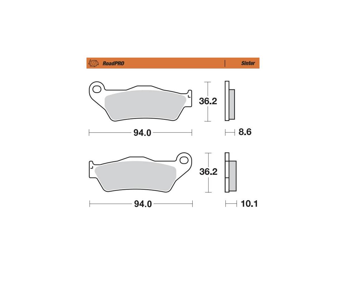 Bremseklodser til MC - Moto-Master Road Pro