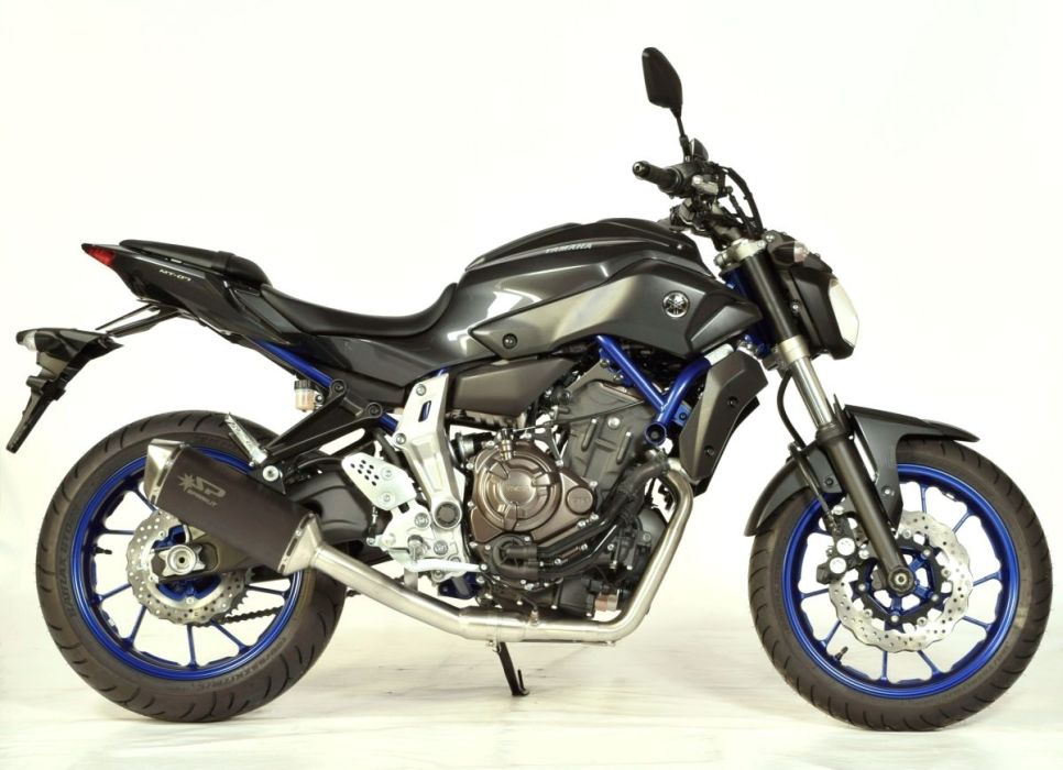 SPARK FORCE FULL SYSTEM DARK STYLE (RUSTFRI) LYDDÆMPER & RUSTFRI FORRØR YAMAHA MT-07