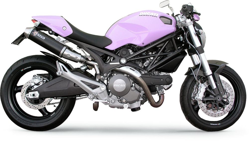 SPARK RUNDE LYDDÆMPERE CARBON HIGH-UP DUCATI MONSTER 696/796/1100