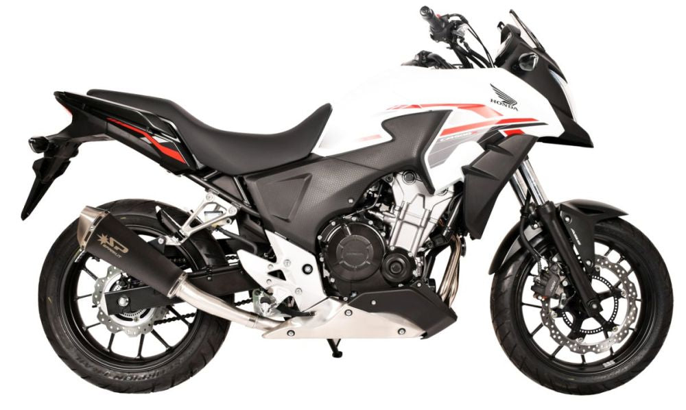 SPARK FORCE SLIP-ON LYDDÆMPER DARK STYLE (RUSTFRI) HONDA CB500/R/F/X