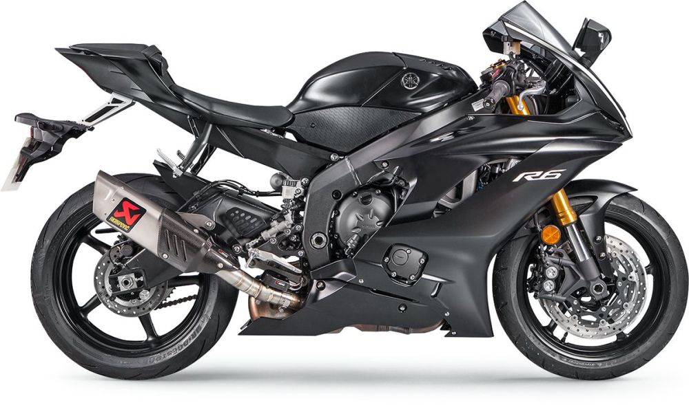 Akrapovic Titanium Slip on udstødning til Yamaha YZF-R6 (17-22)