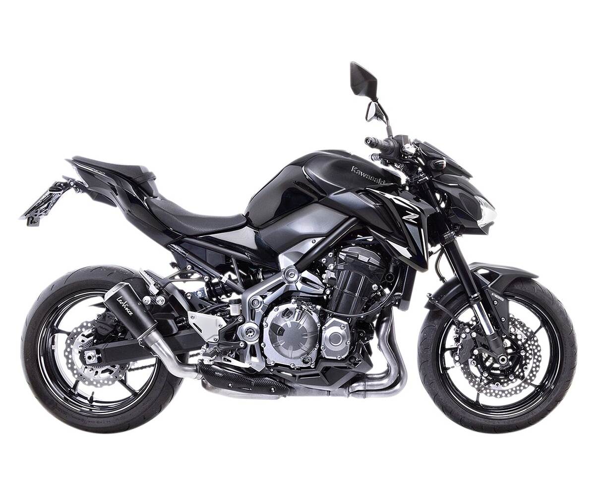 Leo Vince slip-on LV1 udstødning, BLACK, til Kawasaki Z900