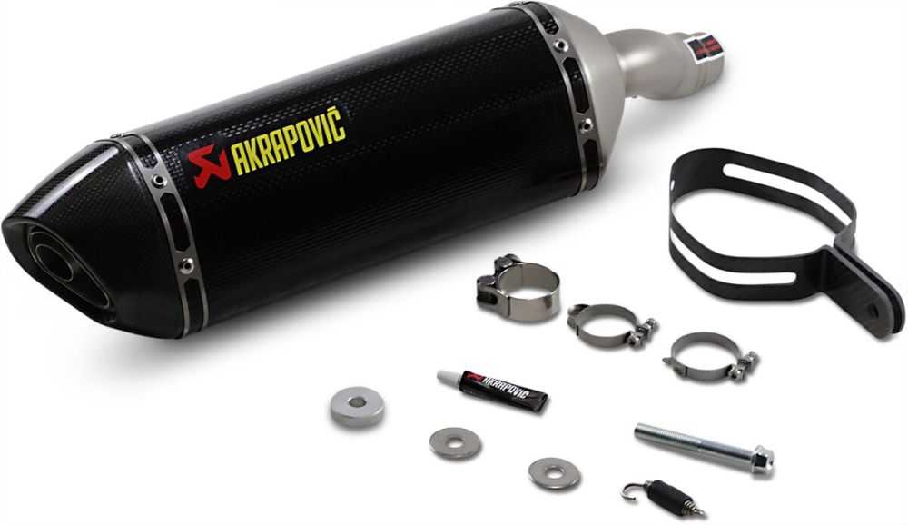 Akrapovic Carbon Slip on udstødning til Kawasaki Z300 / NINJA 300 (13-16)