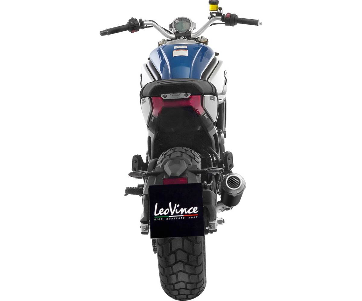 Leo Vince Slip-On til CF MOTO 700 CL-X HERITAGE/SPORT (2021-2023) - LV-10 BLACK EDITION