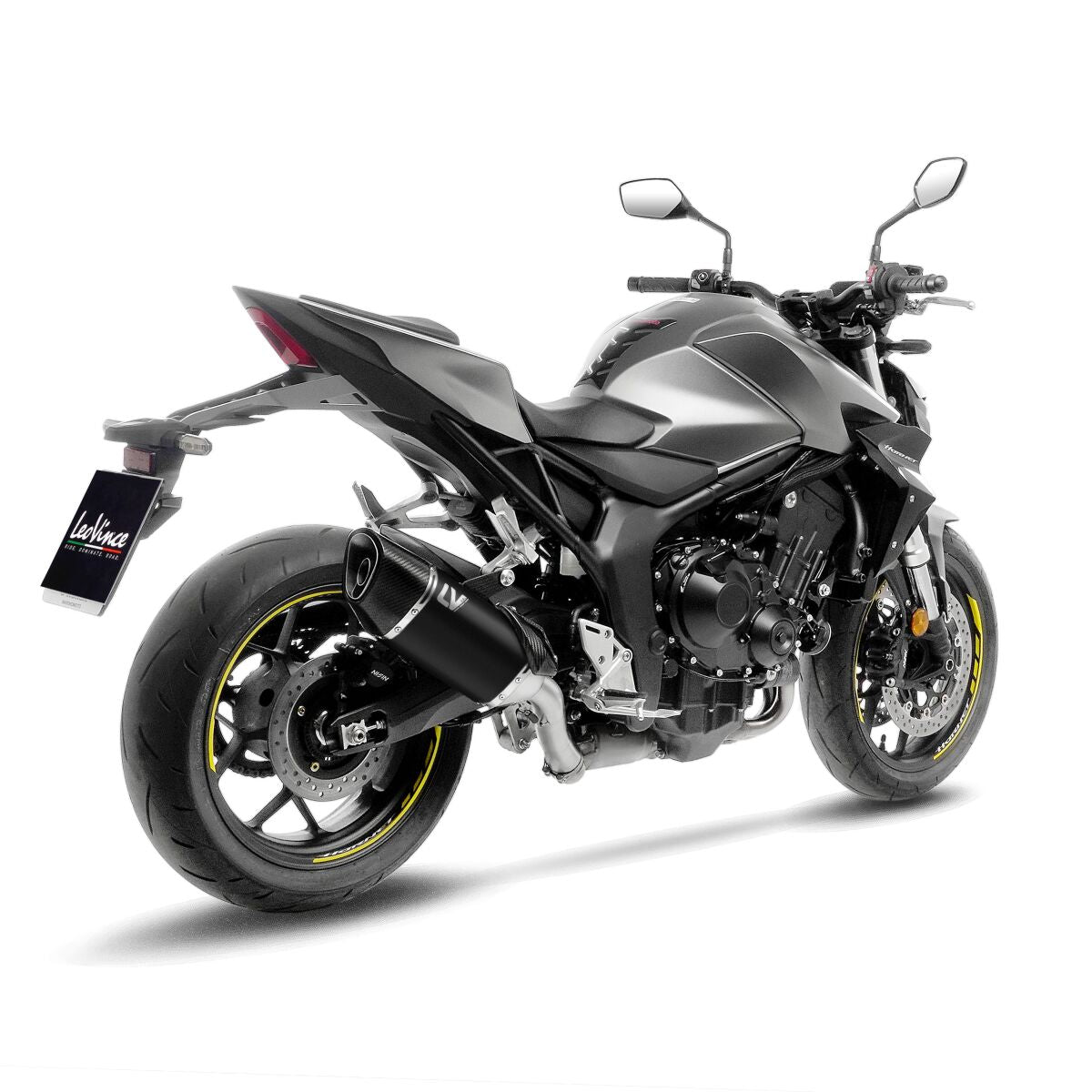 Honda CB1000 Hornet udstødning - Leo Vince LV14 - R black - Pitboxen Performance