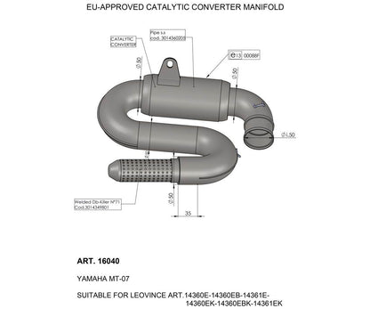 CAT CONV MANIFOLD YAM - Pitboxen Performance