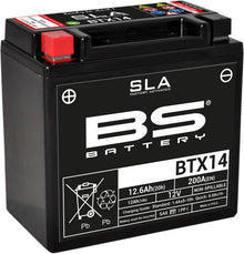 Motorcykelbatteri BS BTX14 SLA (vedligeholdelsesfrit)