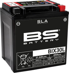 Motorcykelbatteri BS BIX30L SLA (vedligeholdelsesfrit)