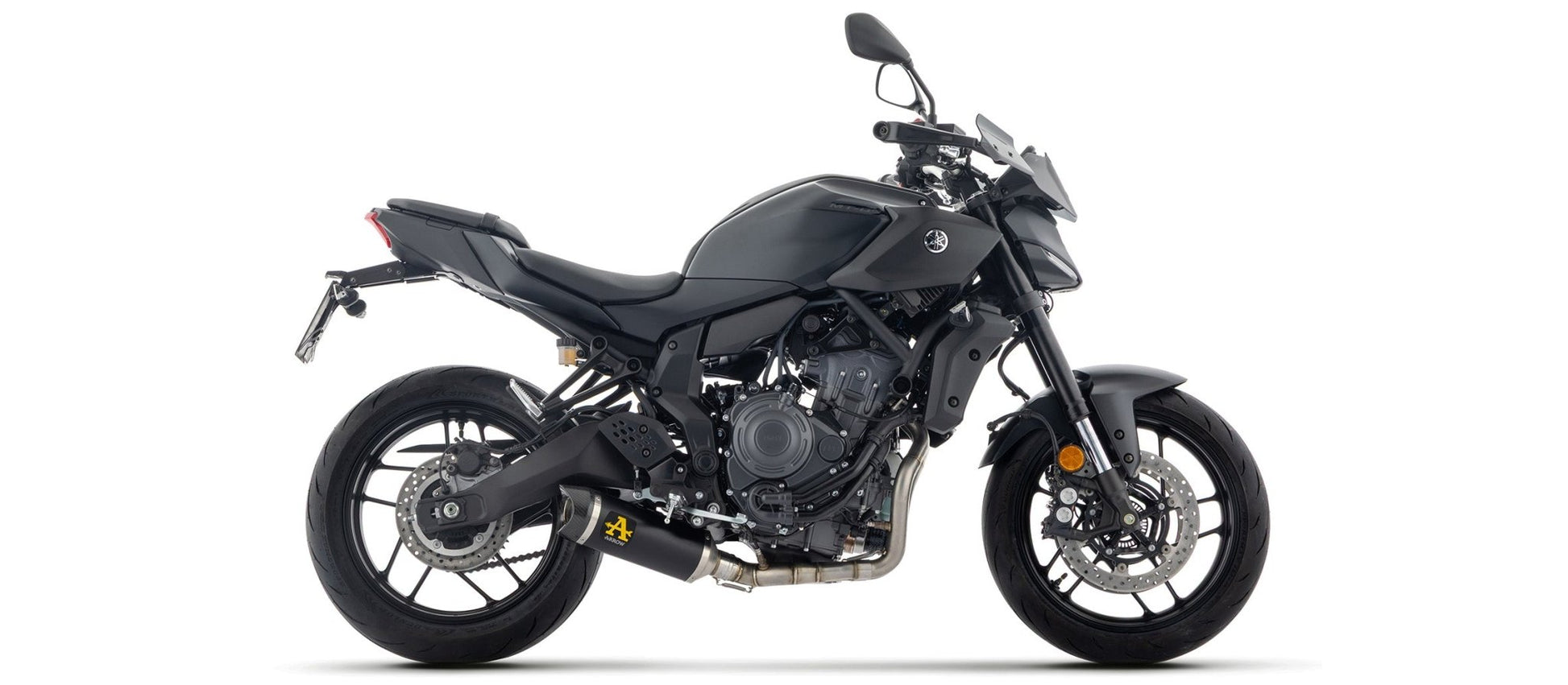 71095AKN Arrow Full system racing med Thunder "DARK" - alu udstødninger til Yamaha MT - 07 2025 - Pitboxen.dk
