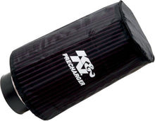 K&N Luftfilter WRAP ROUND TAPERED BLACK - Pitboxen Performance