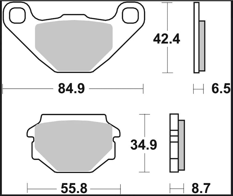 Aprilia Rally 86 - 92 m.fl. bremseklodser, Carbon keramisk (OEM) - Brembo - Pitboxen.dk