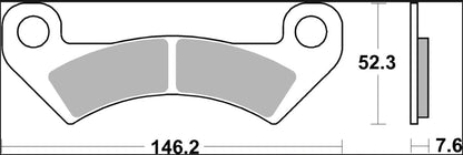 Arctic Cat (Textron) X EPS 16 - 18 m.fl. bremseklodser, sinter SD Offroad - Brembo - Pitboxen.dk