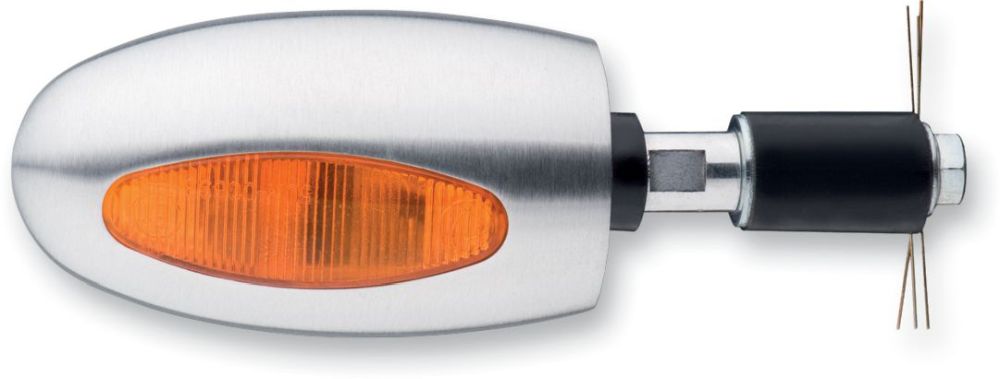 BL 1000 HALOGEN BAR END INDICATOR AMBER ALU MATT - Pitboxen.dk