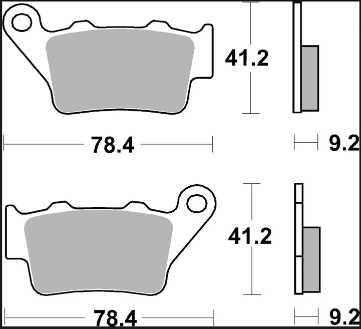 Bmw C 400 X 18 - 24 m.fl. bremseklodser, sinter XS Scooter - Brembo - Pitboxen.dk