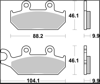 Can Am (Brp) DPS 16 - 20 m.fl. bremseklodser, sinter SD Offroad - Brembo 07GR98SD - Pitboxen.dk