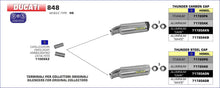 Ducati 848 2008-2010 Arrow udstødning. Slip-on udstødninger, komplette udstødninger, manifold/forrør. Find det hos Pitboxen.dk