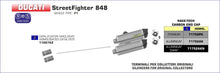Ducati StreetFighter 848 2012-2015 Arrow udstødning. Slip-on udstødninger, komplette udstødninger, manifold/forrør. Find det hos Pitboxen.dk