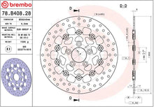 Harley Davidson Sportster Custom 04-13 m.fl. bremseskive bag, ORO fast - Brembo