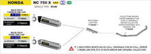Honda NC 750 X 2016-2020 Arrow udstødning. Slip-on udstødninger, komplette udstødninger, manifold/forrør. Find det hos Pitboxen.dk