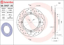 Honda XR 650 L 93-21 m.fl. bremseskive for, ORO fast - Brembo