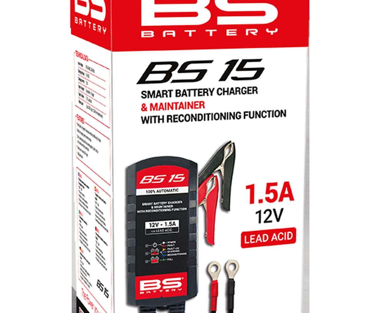 BS Battery BS15 batterilader til MC