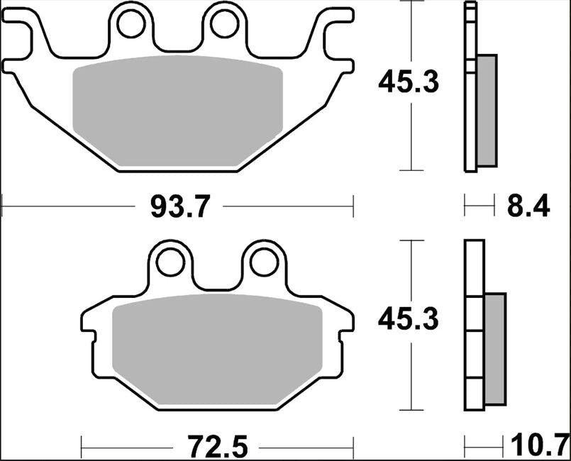 Indian SCOUT 69 15 - 16 m.fl. bremseklodser, sinter SP - Brembo - Pitboxen.dk