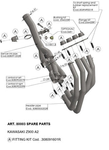 Kawasaki Z 900 A2 18 - 24 Manifold - LeoVince - Pitboxen.dk