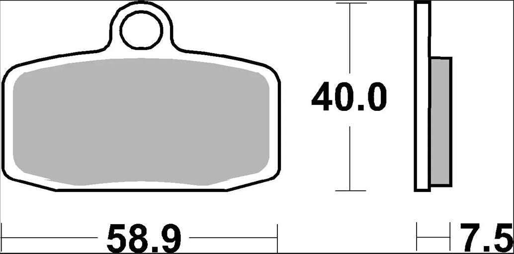 Ktm SX 85 17/14 11 - 20 m.fl. bremseklodser, sinter SX Offroad - Brembo 07GR20SX - Pitboxen.dk