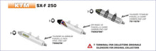 KTM SX-F 250 2014-2015 Arrow udstødning. Slip-on udstødninger, komplette udstødninger, manifold/forrør. Find det hos Pitboxen.dk