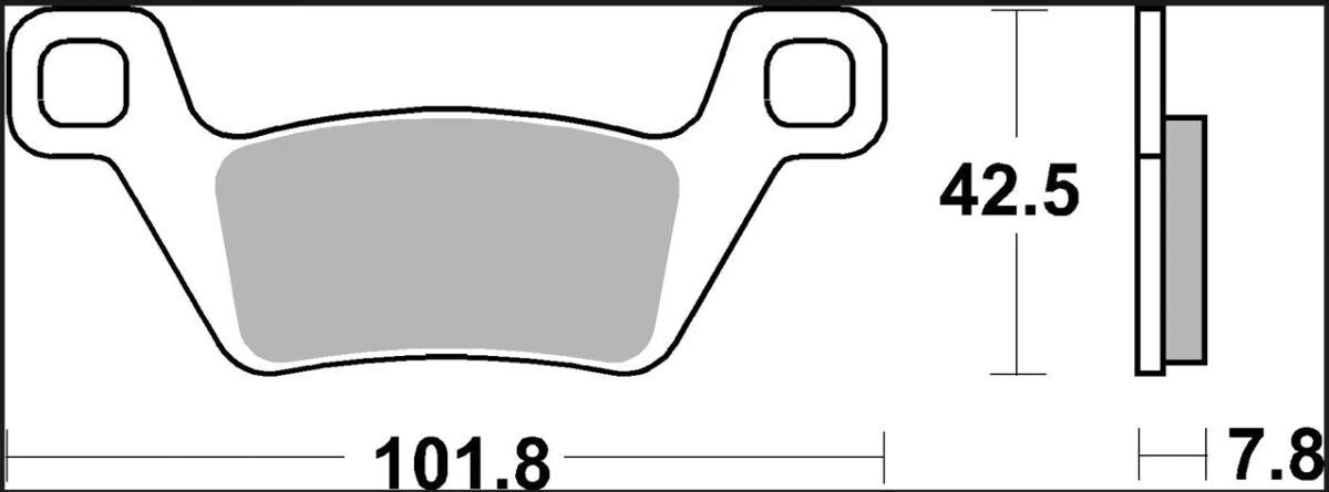 Kymco MXU 700 I 4X4 13-20 m.fl. bremseklodser, sinter SD Offroad - Brembo