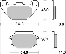 Kymco R16 09 - 16 m.fl. bremseklodser, Carbon keramisk (OEM) - Brembo - Pitboxen.dk