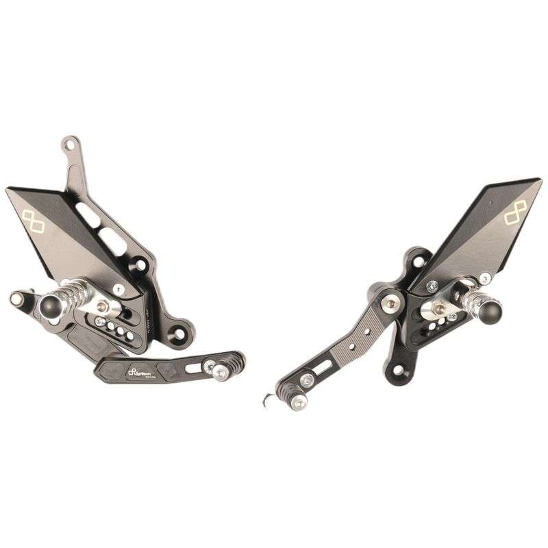 Lightech Type W rearset til Yamaha Tracer 700 (2016 - 2018) - Pitboxen.dk